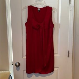 H&M Red Silk-Satin Mini Dress